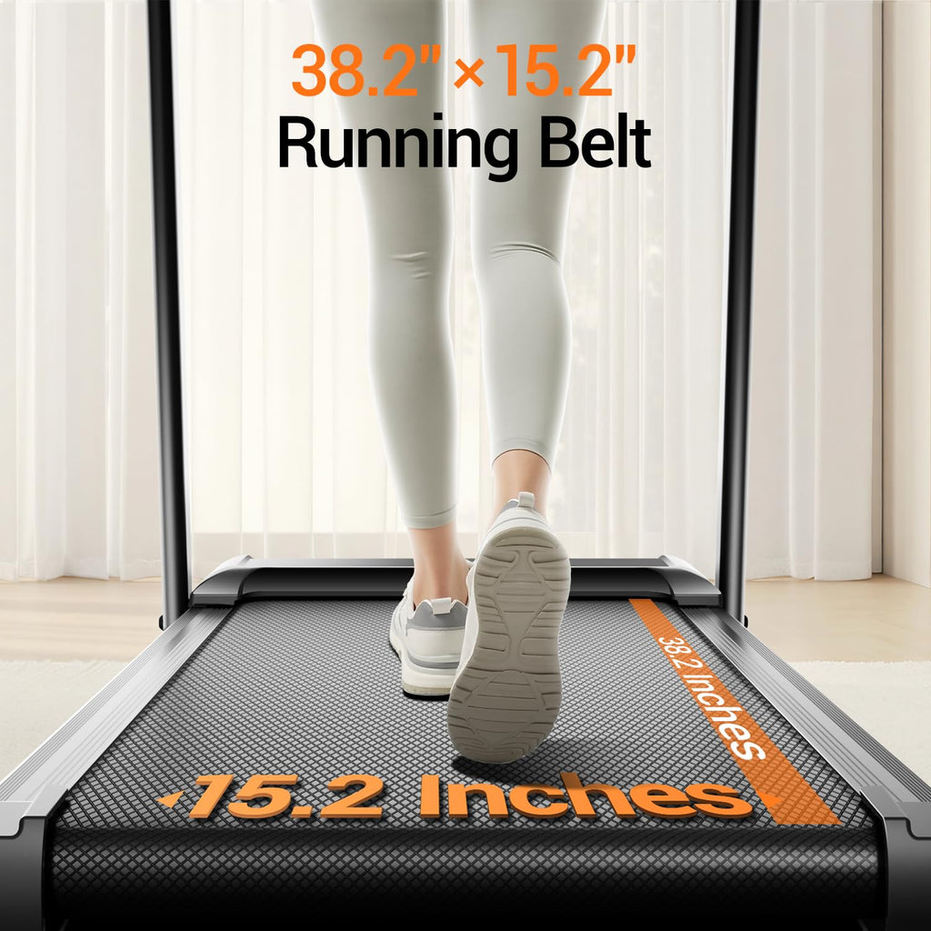 12% Incline Treadmill with Handle, 3-in-1 Portable Treadmills for Home and Office, Foldable Treadmills with 300 Lbs Weight Capac