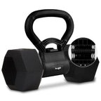 Yes4All Kettle grip, Kettlebells Dumbbell Grip Handle, Convert Dumbbells into Kettlebell, Portable Dumbbell Converter Weight Gri