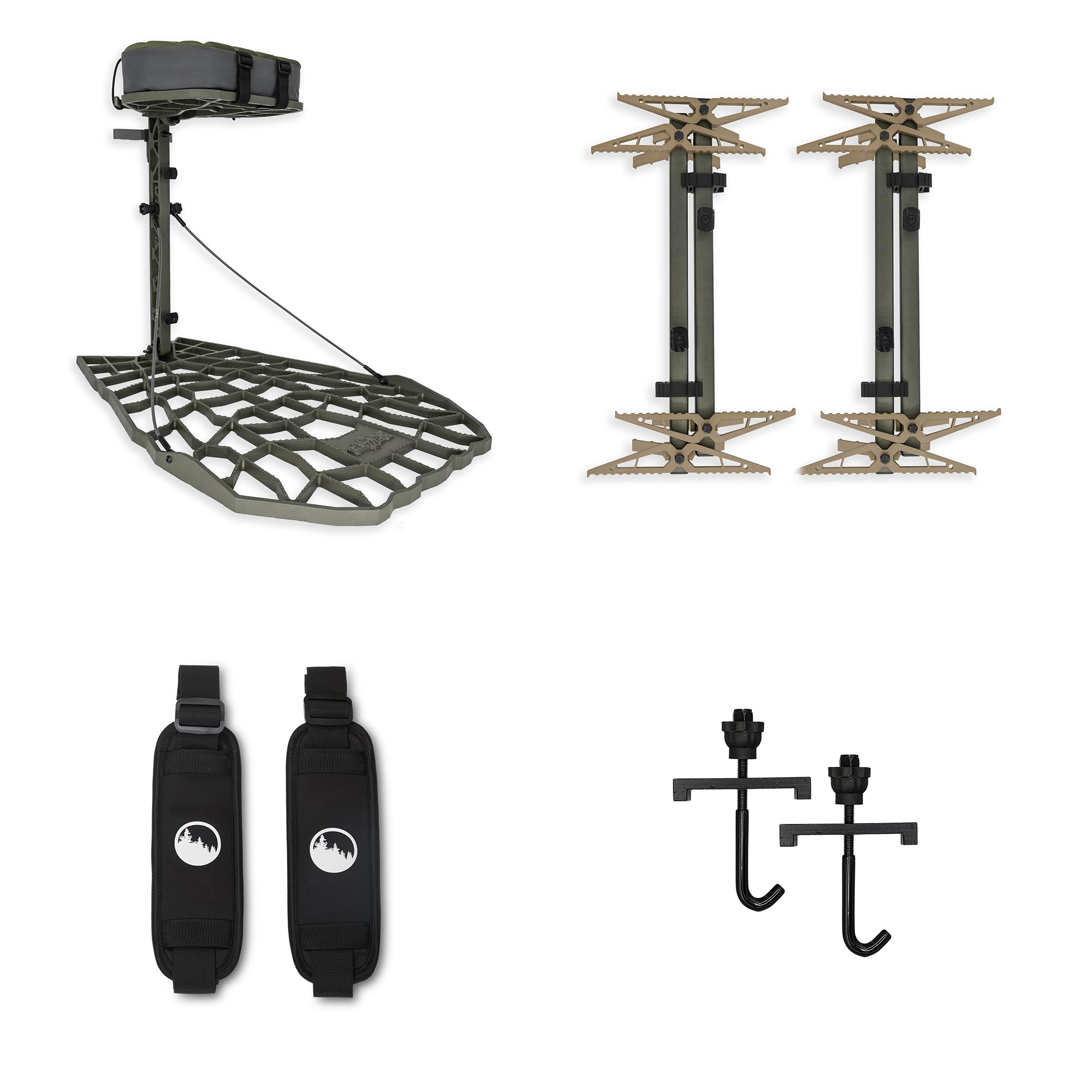 Xop Air Raid Evolution - Cast Aluminum Hang On Tree Stand For Hunting - Deluxe Deer Stand, Platform Dimensions - 21.5 X 31 (Air