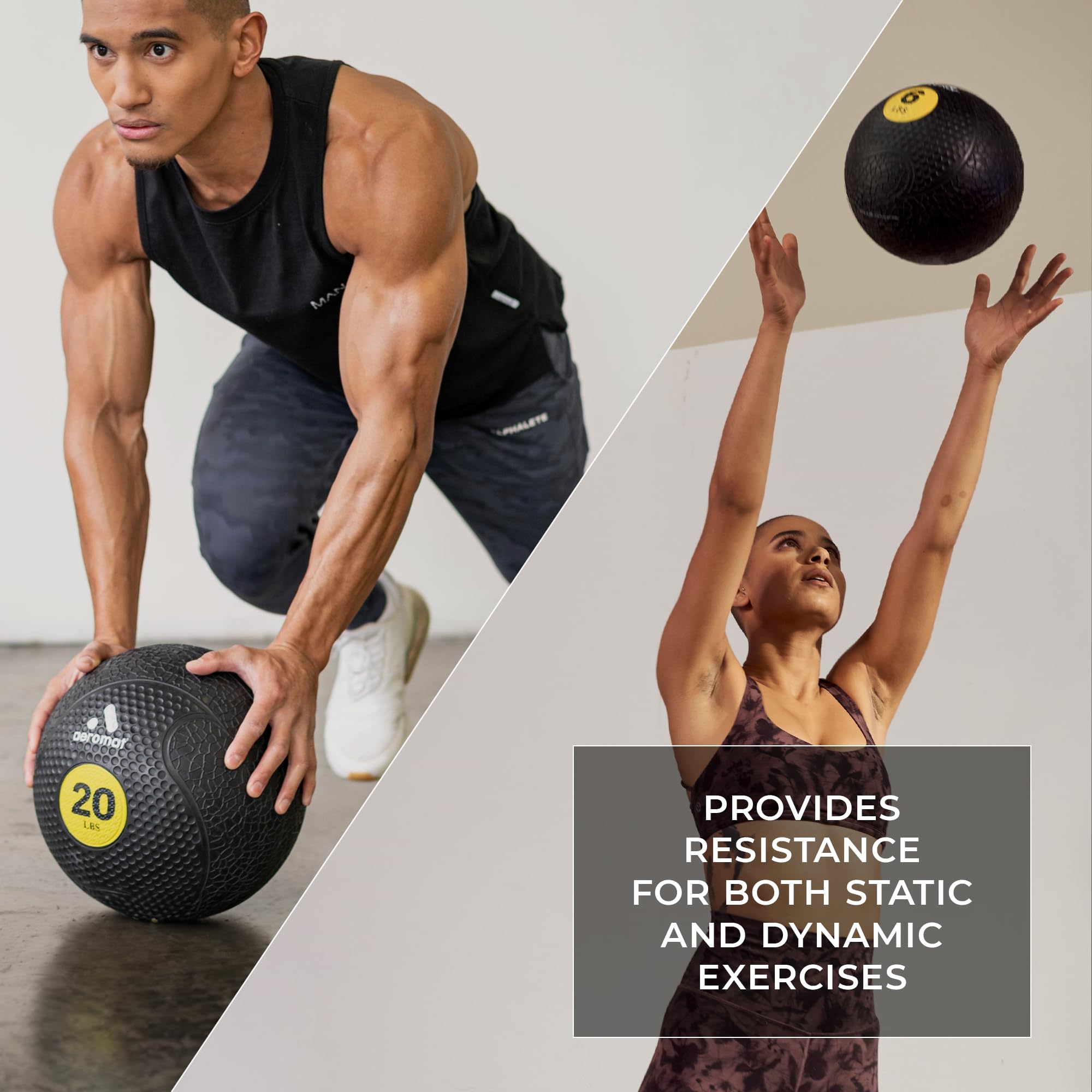 Aeromat Extreme Elite 8 Lb Medicine Balls For Exercise - 9'' Diameter Workout Ball, Weighted Balls For Exercise, Weight Ball, Wa