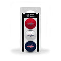 Team Golf Nhl Washington Capitals 3 Golf Ball Pack Regulation Size Golf Balls, 3 Pack, Full Color Durable Team Imprint