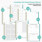 Fitness Workout Journal For Women & Men, A5(5.5'' X 8.2'') Workout Log Book Planner For Tracking, Progress, And Achieving Your W