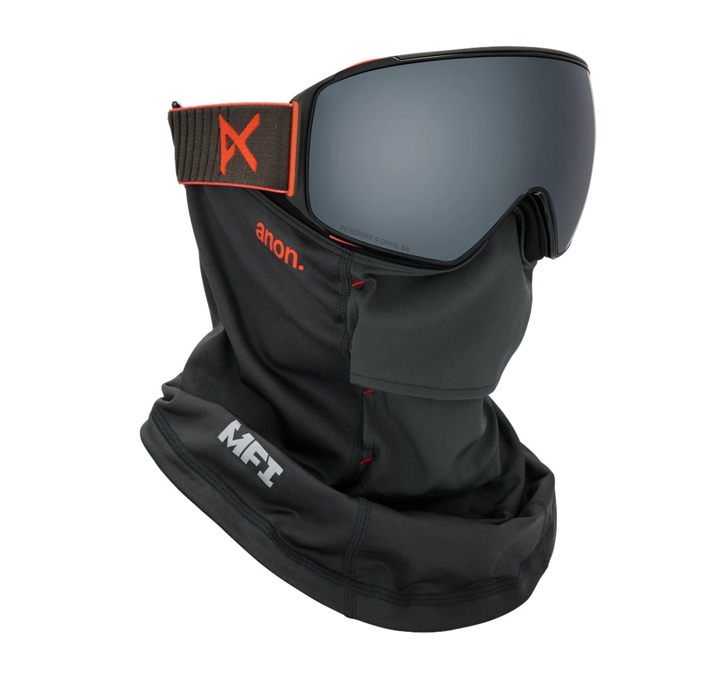 Anon M4 Toric Snow Goggles + Bonus Lens + MFI Face Mask (Frame: Fiesta Red, Lens: Perceive Sunny Onyx, Spare Lens: Variable Viol
