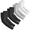 Rescoto 4 Pairs Uv Protection Cooling Arm Sleeves Compression Sun Sleeves For Men Women Youth, Tattoo Cover Up, Upf 50