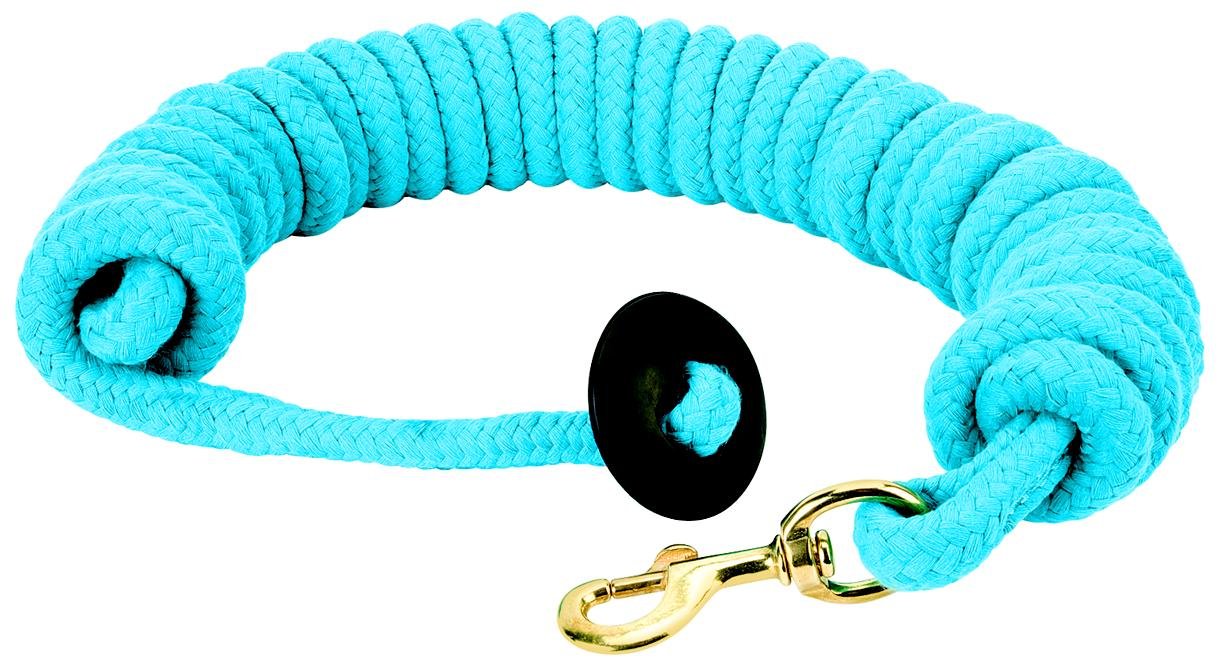 Weaver Leather Rounded Cotton Lunge Line, Hurricane Blue, 3/4 x 25'.