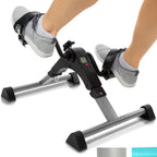 Vive Folding Pedal Exerciser - Under Desk Exercise Bike For Seniors, Elderly - Sit Down Stationary Peddler Equipment For Arm, Le