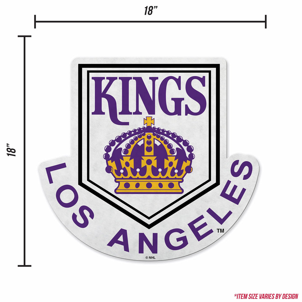Rico Industries Nhl Los Angeles Kings Retro Shape Cut Pennant - Home And Living Room D  Cor - Soft Felt Ez To Hang