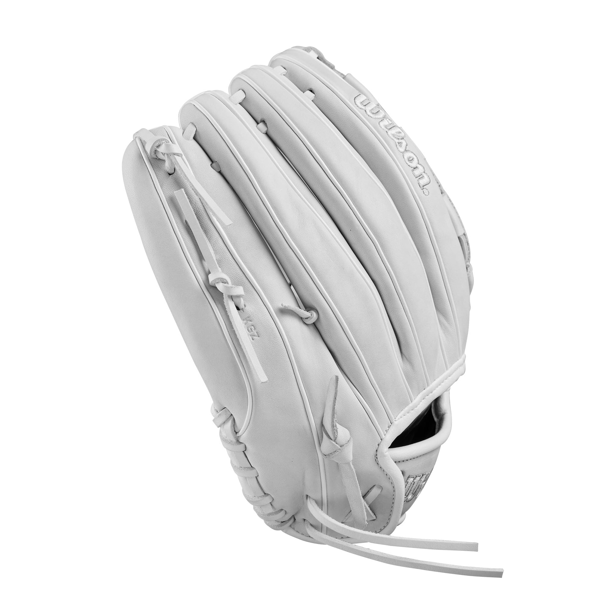 Wilson Fall 2024 A1000 V125 12.5    Outfield Fastpitch Softball Glove - White/Grey, Left Hand Throw