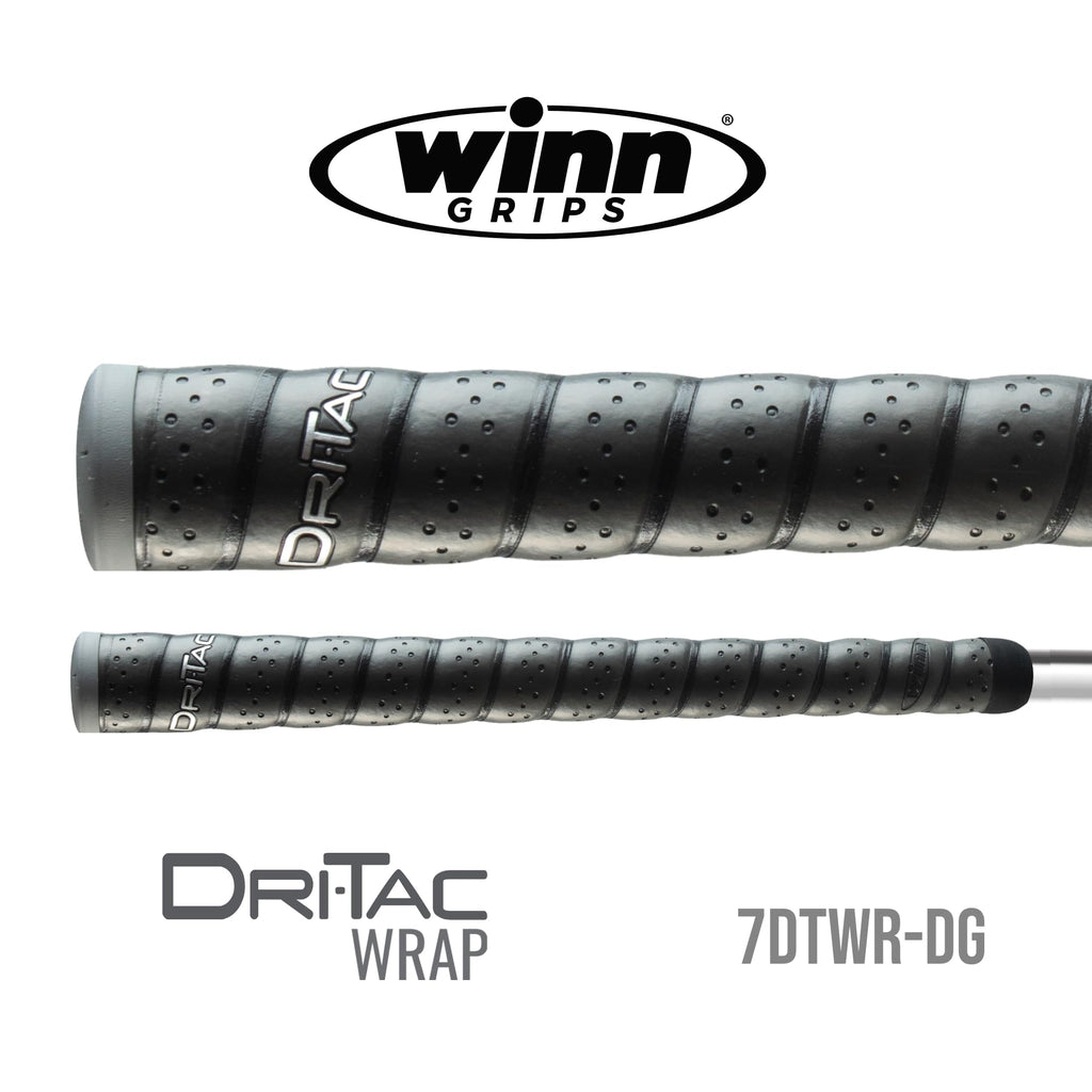 Winn Dri-Tac Wrap Oversize (+1/8-Inch) Golf Grip - Classic Wrap-Style Design With Pronounced Contours For Ultimate Comfort - Win