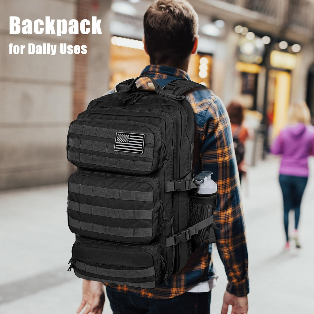 kookoomia 50L Military Tactical Backpack Large Day Backpack for Men Molle Army 3 Days Assault Pack Bug Out Bag Water Resistant a