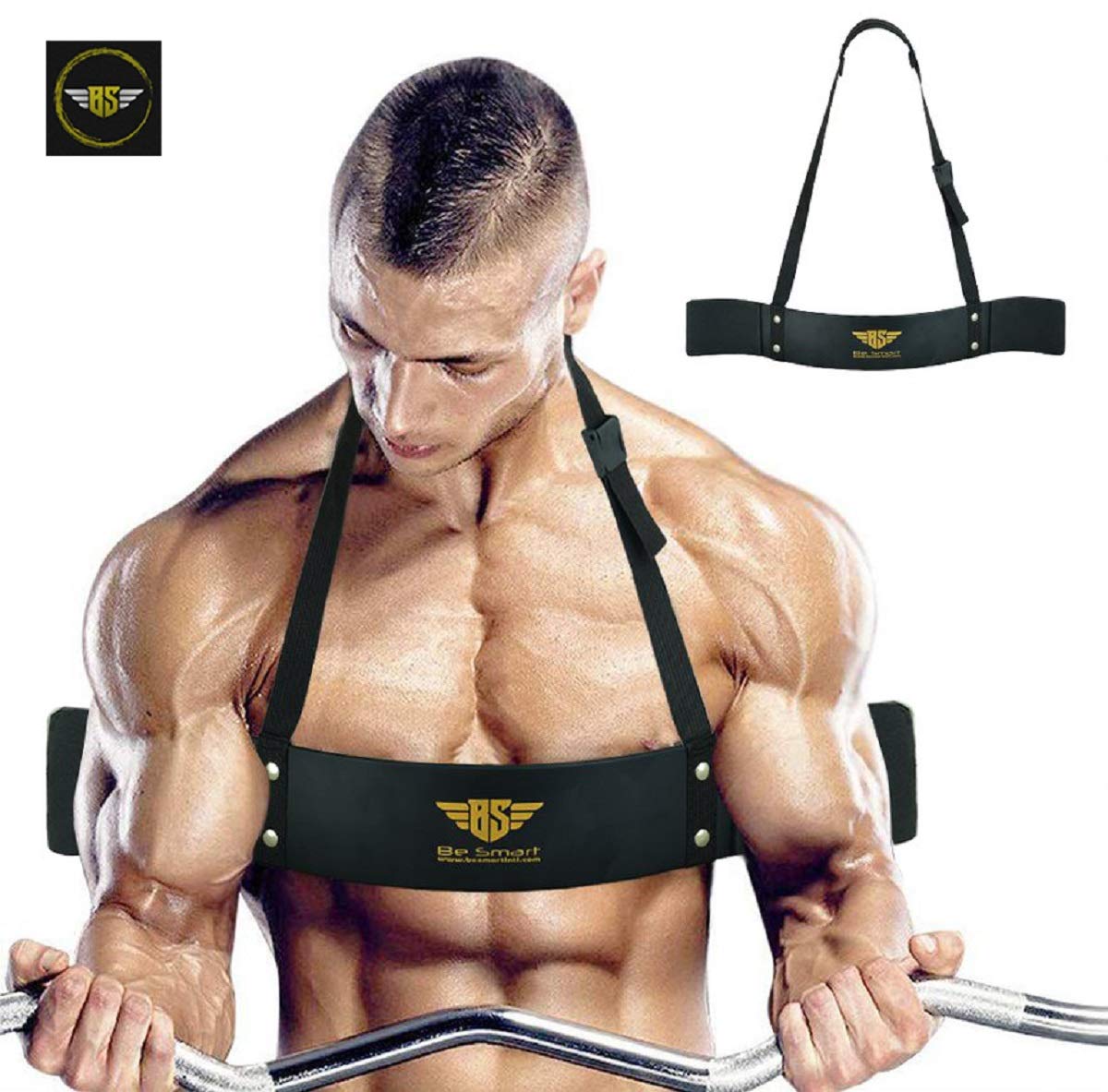 Besmart Arm Blaster For Biceps & Triceps Dumbbells & Barbells Curls Muscle Builder Bicep Isolator For Big Arms Bodybuilding & We