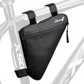 BOBILIFE Bike Triangle Frame Bag - Bicycle Cycling Handlebar Front Pouch Saddle Storage Bag for Road and Mountain Bikes (Black)