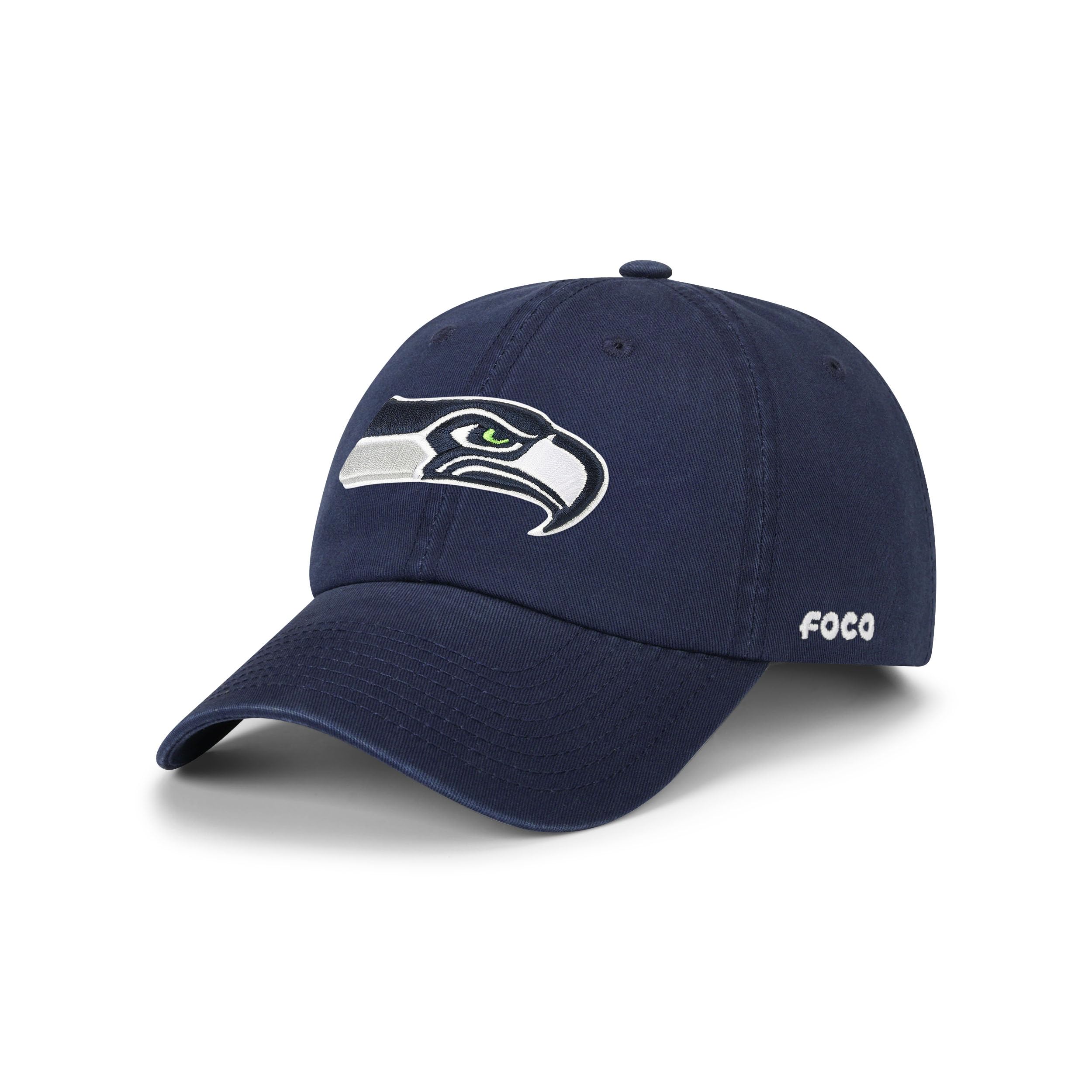 Foco Men'S Seattle Seahawks Cap Nfl Logo Casual Hat, Team Color