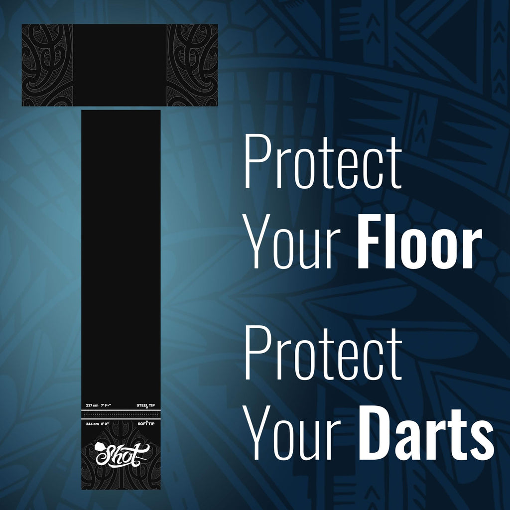 Shot Darts Heavy Duty Dart Mat, Professional T Dart Mat - Dart Points And Flooring Protector (8.7 Kg), Made In New Zealand, Non-