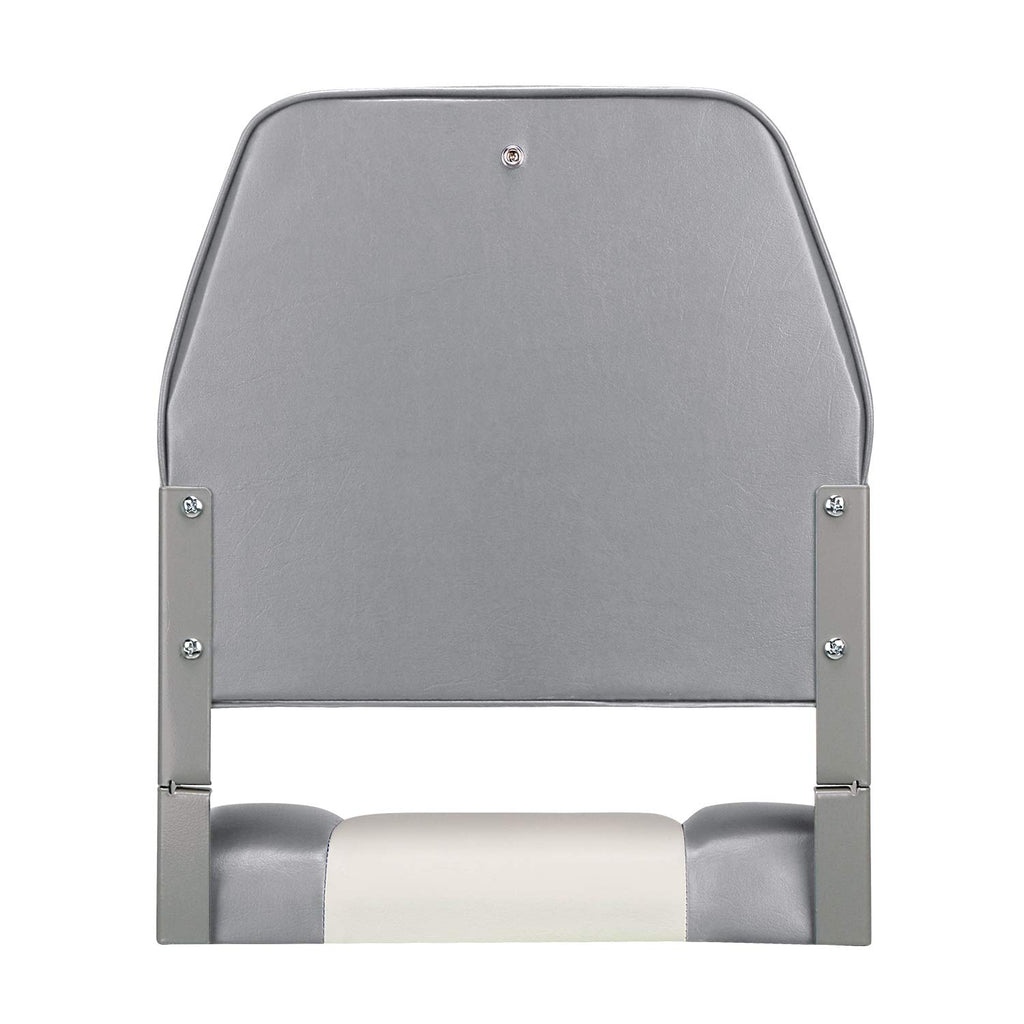 Leader Accessories A Pair Of New Low Back Folding Boat Seat(2 Seats) (D-Whitegrey)