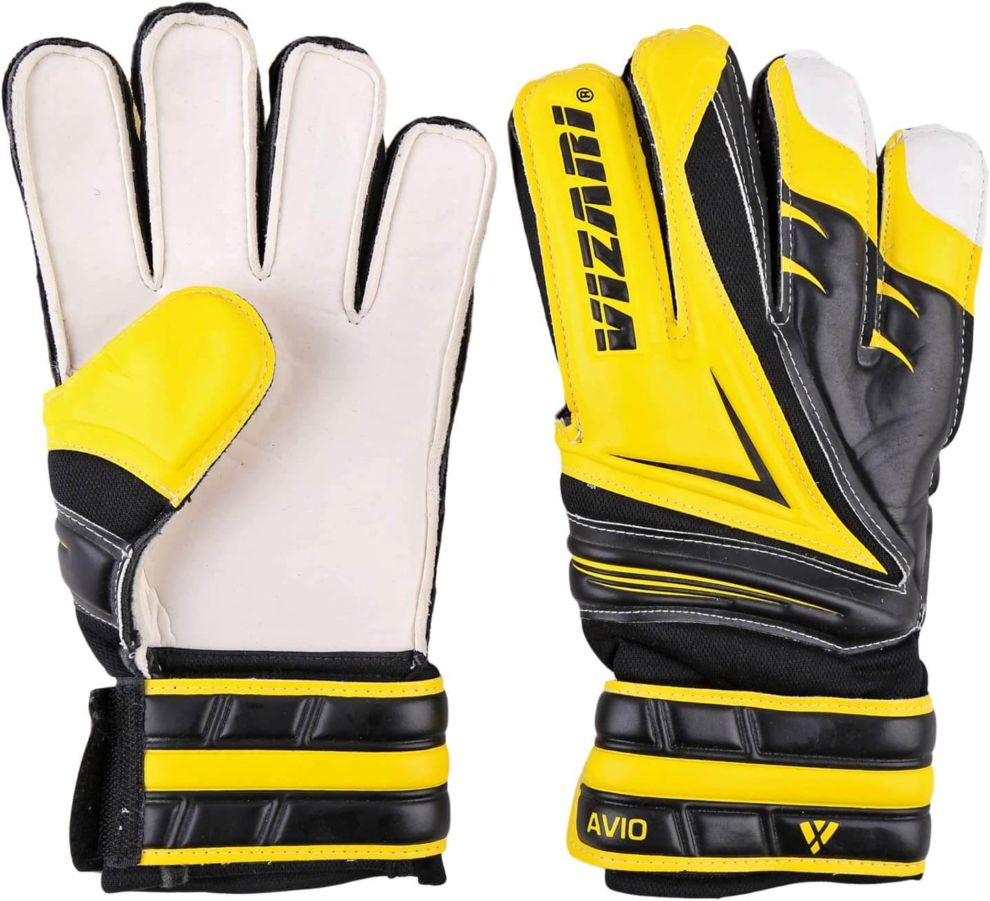 Junior Keeper Gloves - Black/Yellow - Vizari Sports