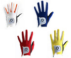 Finger Ten Junior Kids Dura Feel White Blue Red Yellow Golf Gloves Extra Value 2 Pack (Large Red, Left)