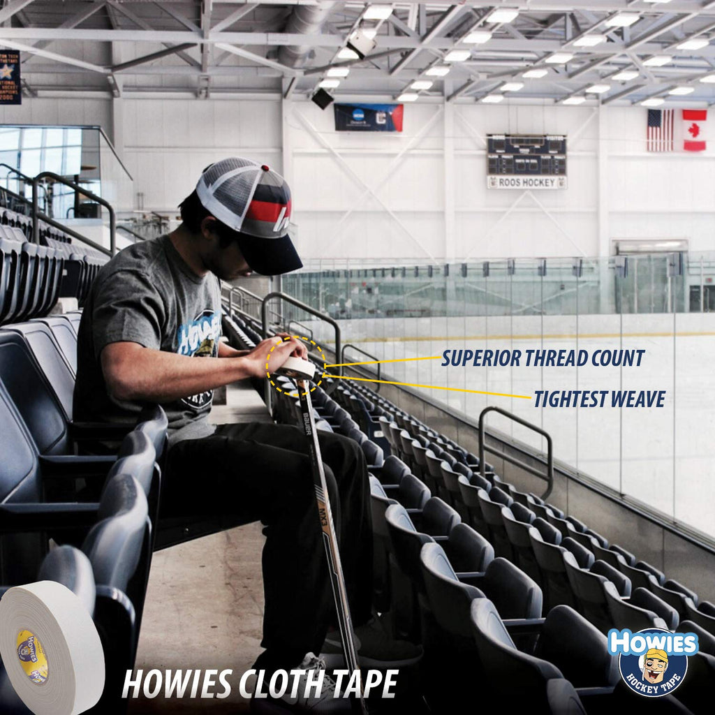 Howies Hockey Tape 5 Roll Pack Of White Hockey Stick Tape