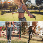 Jump Rope, Multifun Speed Skipping Rope With Calorie Counter, Adjustable Digital Counting Jump Rope With Ball Bearings And Alarm