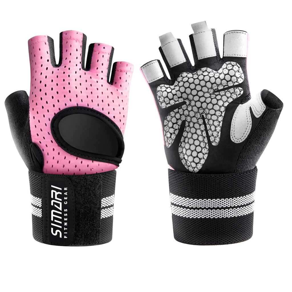 Simari Workout Gloves Mens And Women Weight Lifting Gloves With Wrist Support For Gym Training, Full Palm Protection For Fitness