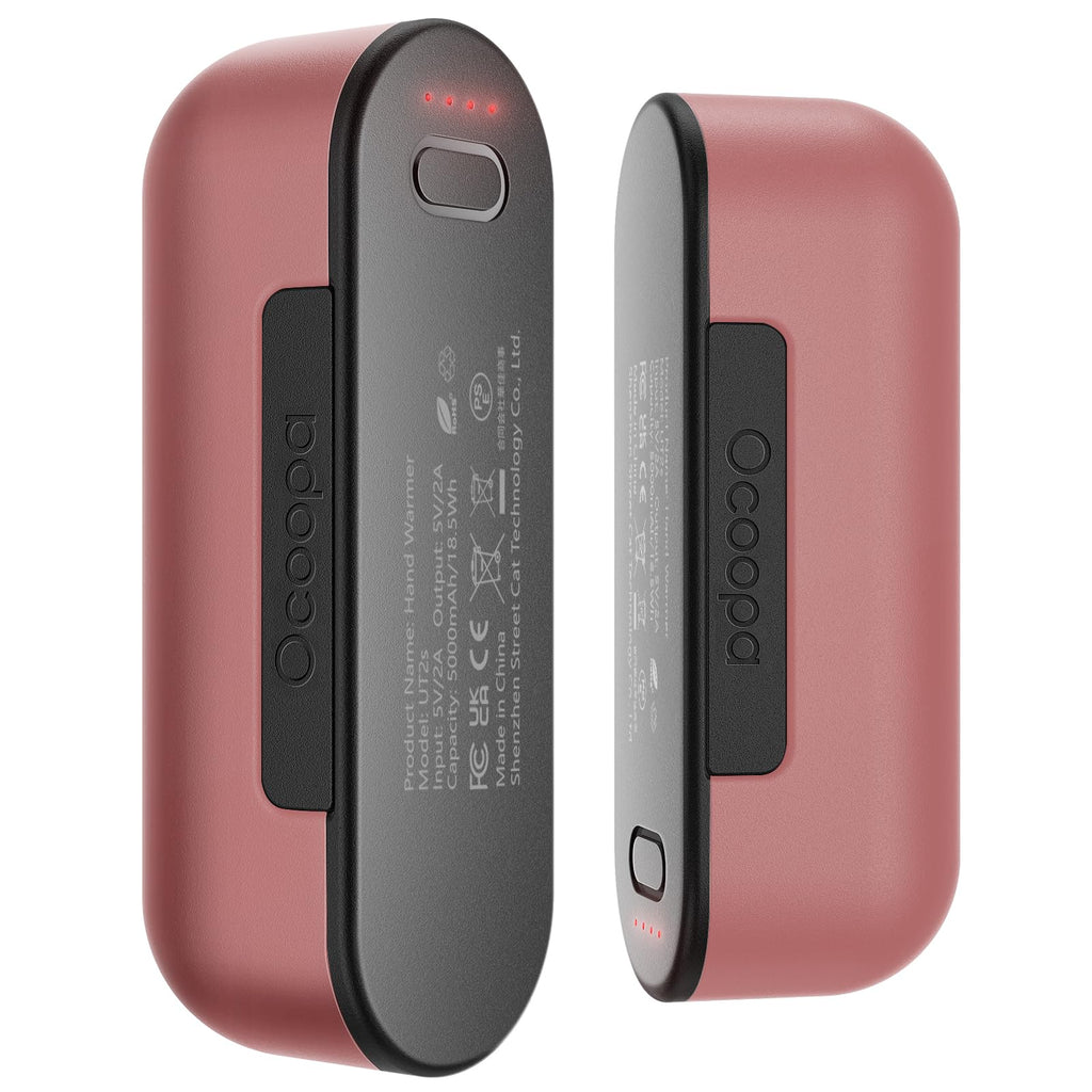 Ocoopa Hand Warmers Rechargeable 2 Pack, Magnetic Electric Handwarmer, 16 Hrs Warmth 4 Levels Heat Up To 137?, Usb-C Portable Ch