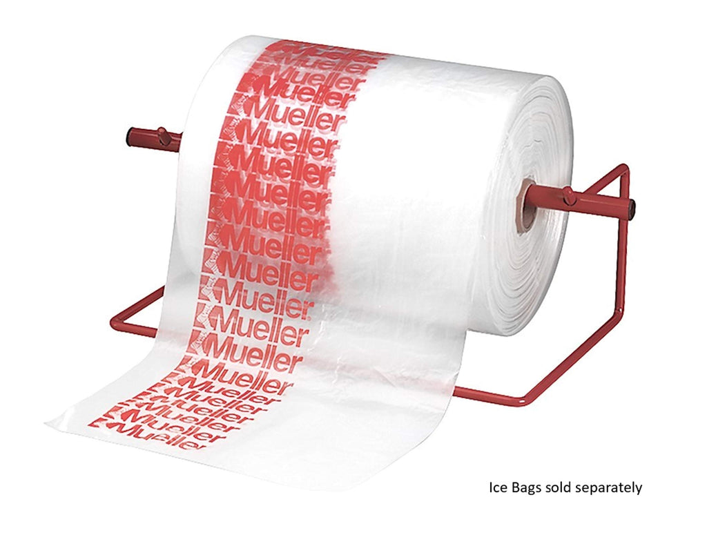 Mueller Sports Medicine Disposable Bags Dispenser, Aids With Cold Therapy Recovery, Holds Ice Bags For Easy Use, Red