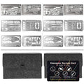 Pskook 12 Pcs Survival Multitool Card Emergency Camping Tool Edc Kit In Your Wallet Outdoor Hunting Fishing Hiking Gear