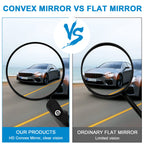 Accmor 2Pcs Bike Mirror, Bar End Bicycle Riding Rearview Mirrors For Handlebars, Adjustable 360