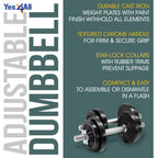 Yes4All Adjustable Dumbbell 40.02 Lbs