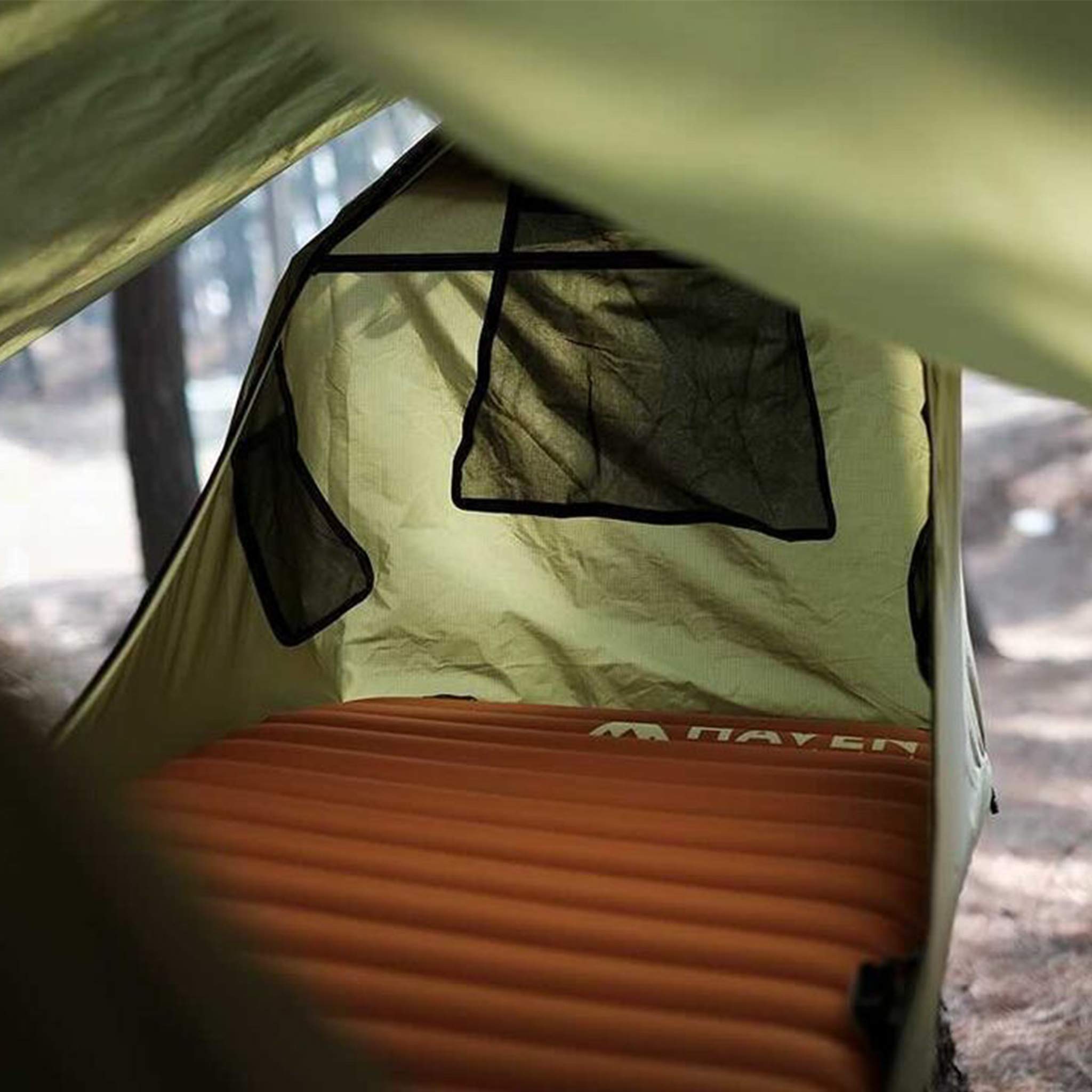 Haven Tent Standard Lay Flat Hammock Tent - Waterproof Tent & Nylon/Polyester Camping Hammock With Mosquito Net - Includes Insul