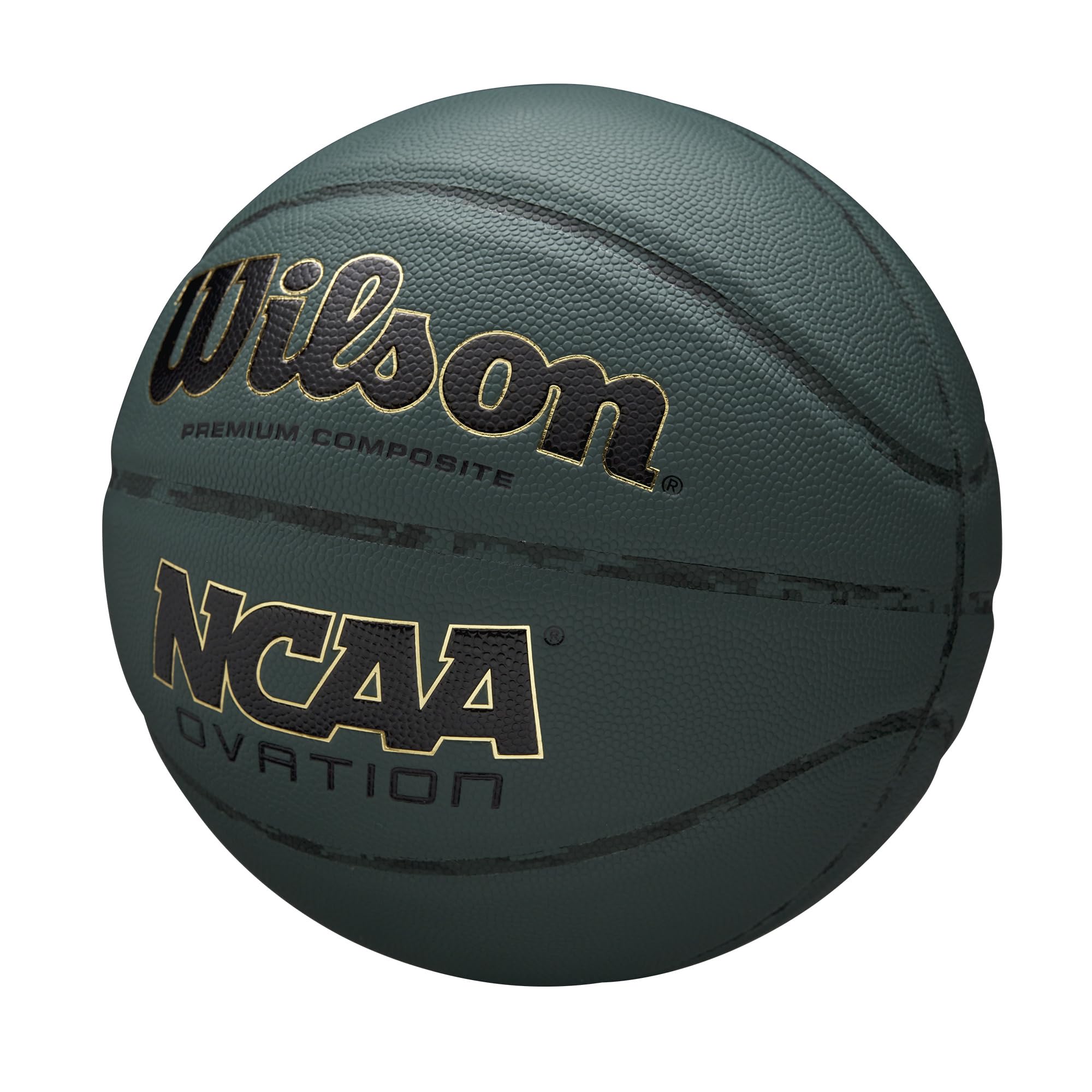 Wilson Ncaa Ovation Basketball - Green, Size 6-28.5''