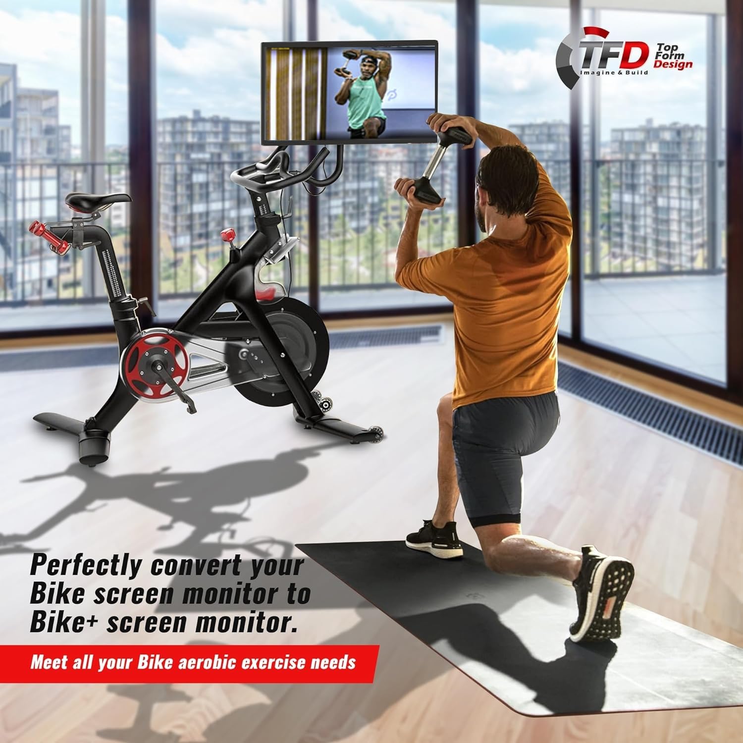 Tfd The Pivot For Peloton Bikes (Original Models), Made In Usa | 360 Movement Monitor Adjuster - Easily Adjust & Rotate Your Pel