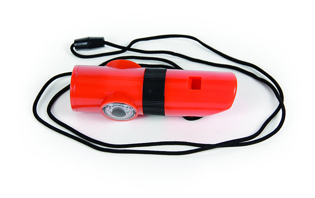 Camco 51364 6-Function Survival Whistle, Orange
