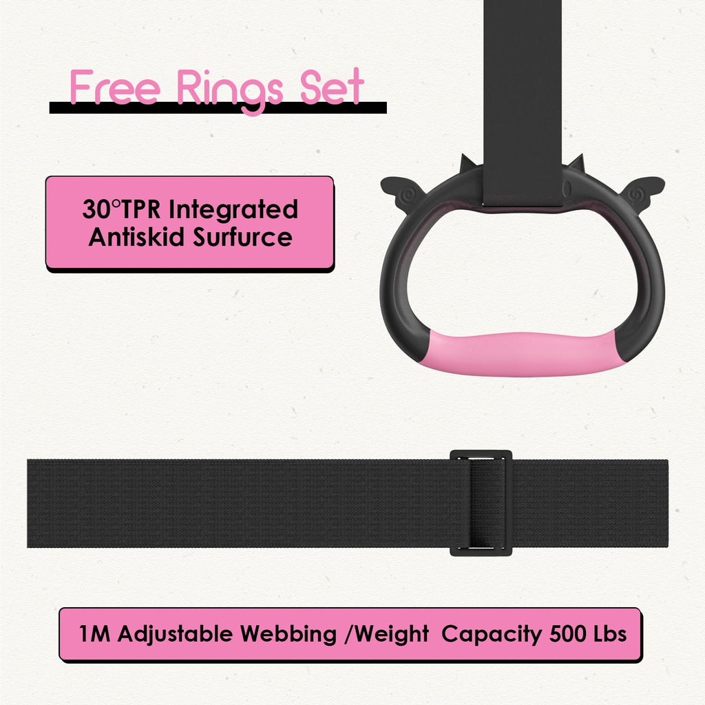 Safly Fun Gymnastics Bar For Kids Ages 3-15 For Home - Steady Steel Construction, Anti-Slip, Easy To Assemble, 3' To 5' Adjustab