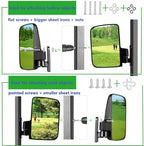 Wlood Golf Cart Side Mirror And Central Mirror (Golf Cart View Mirrors)
