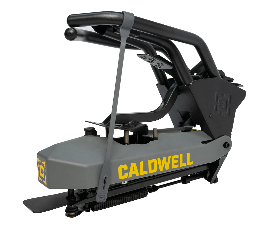 Caldwell Claymore Target Thrower 50 Clay Capacity, 55 Yd Throw with Foot Pedal for Single Person Use - No Electricity Needed