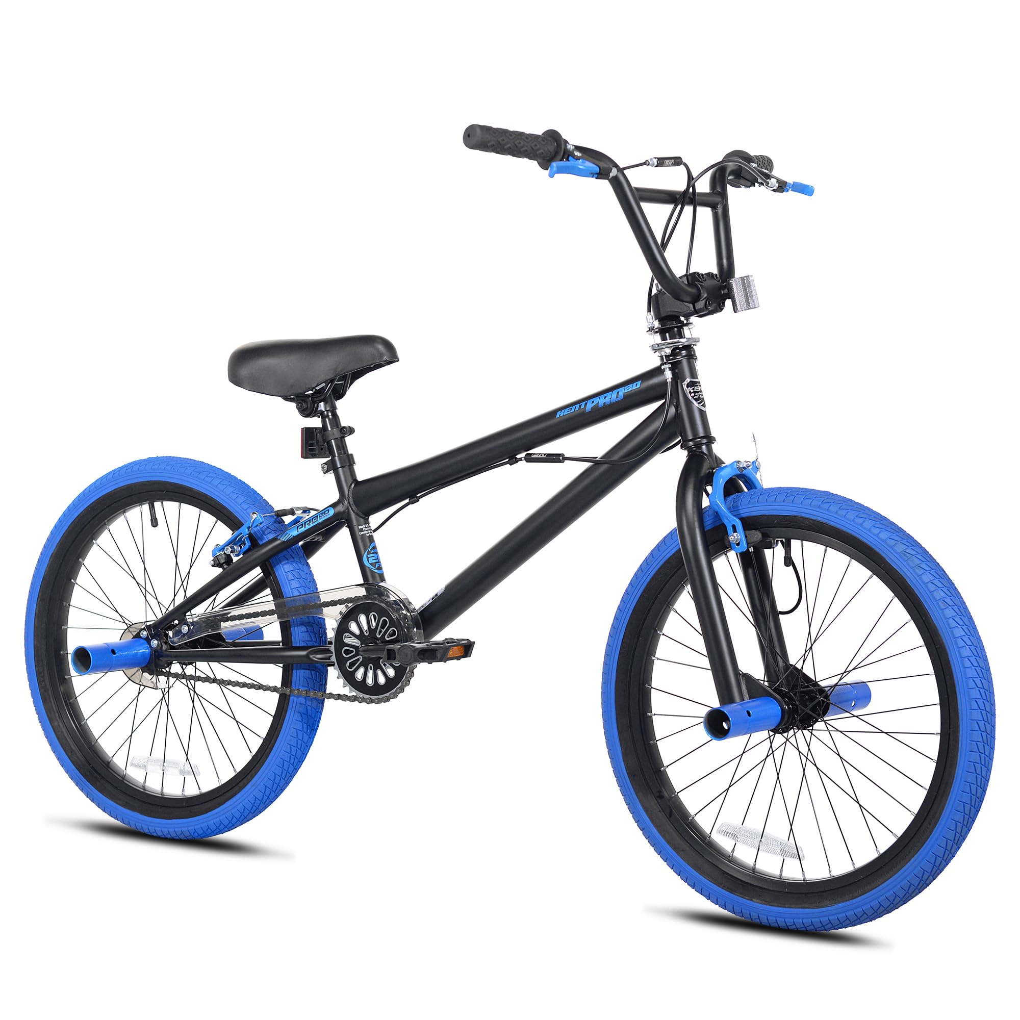 Kent International 20 Inch Pro 20-20 Inch Bmx Bike With Front & Rear Hand Brakes And Padded Bmx Saddle - Sturdy Bicycle For Kids