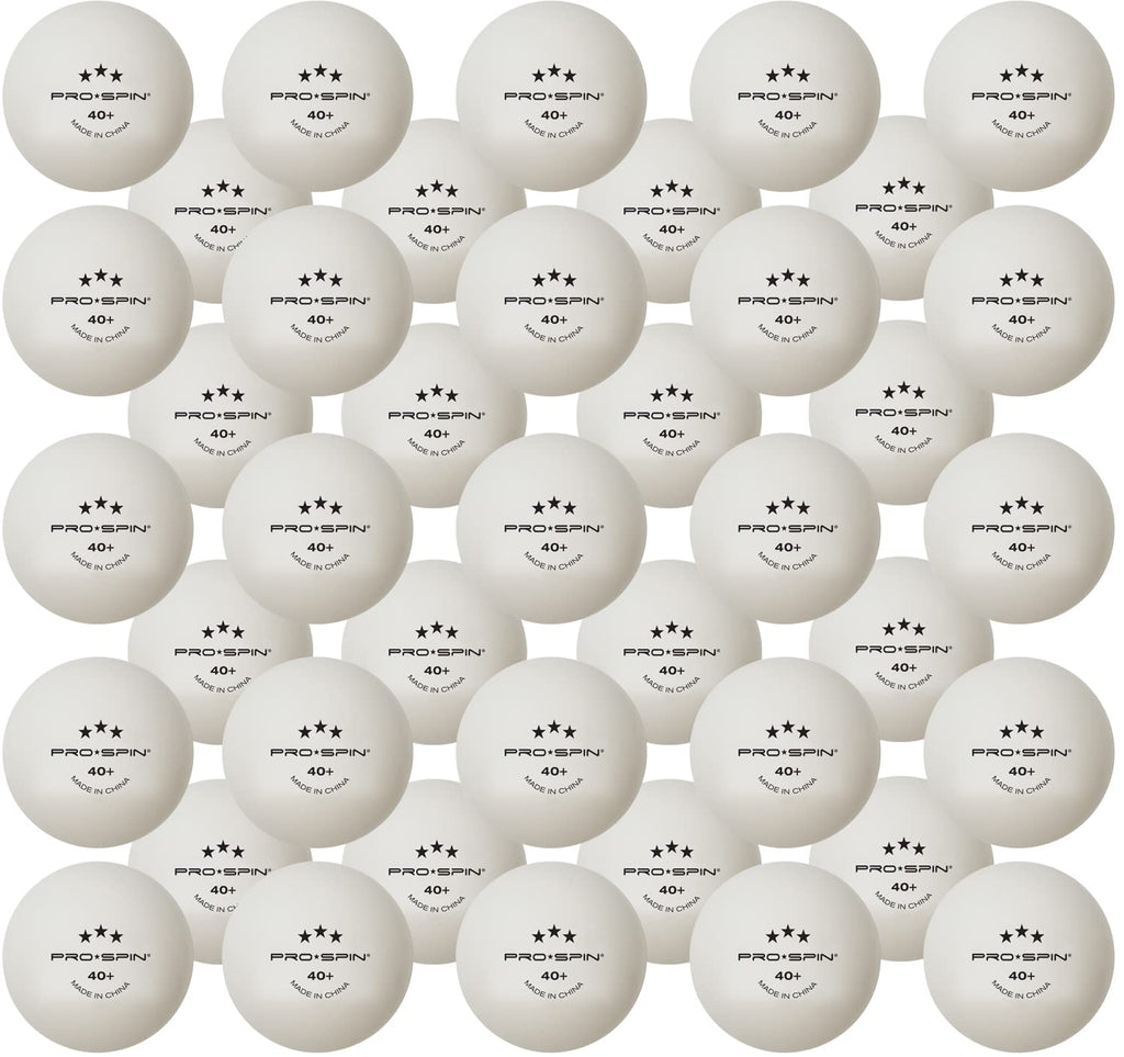 Pro Spin Ping Pong Balls - White 3-Star 40+ Table Tennis Balls (Pack Of 60) | High-Performance Abs Training Balls | Ultimate Dur