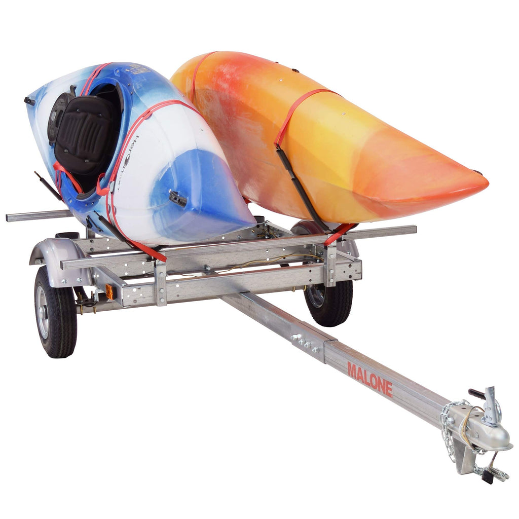 Malone Ecolight 2-Boat J-Rack Kayak Trailer Package