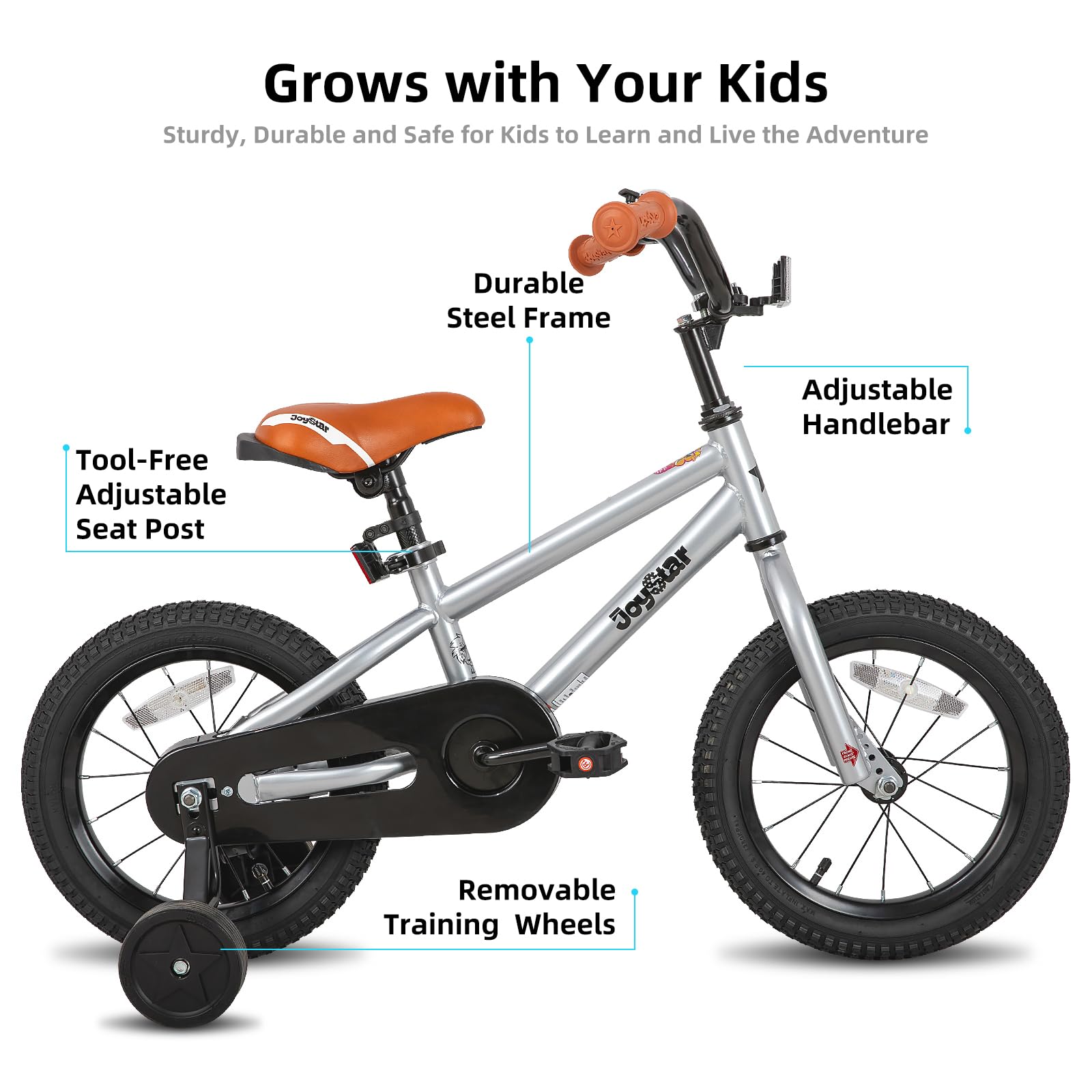 Joystar 16 Inch Kids Bike For 4 5 6 7 Years Boys Girls Gifts Bikes Unisex Children Bicycles With Training Wheels Bmx Style 85% A