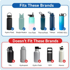 Prurex Spout Lid for Hydro Flask Wide Mouth Bottles | Replacement Lid Compatible with Hydroflask/Thermoflask/Iron Flask | 2-Pack