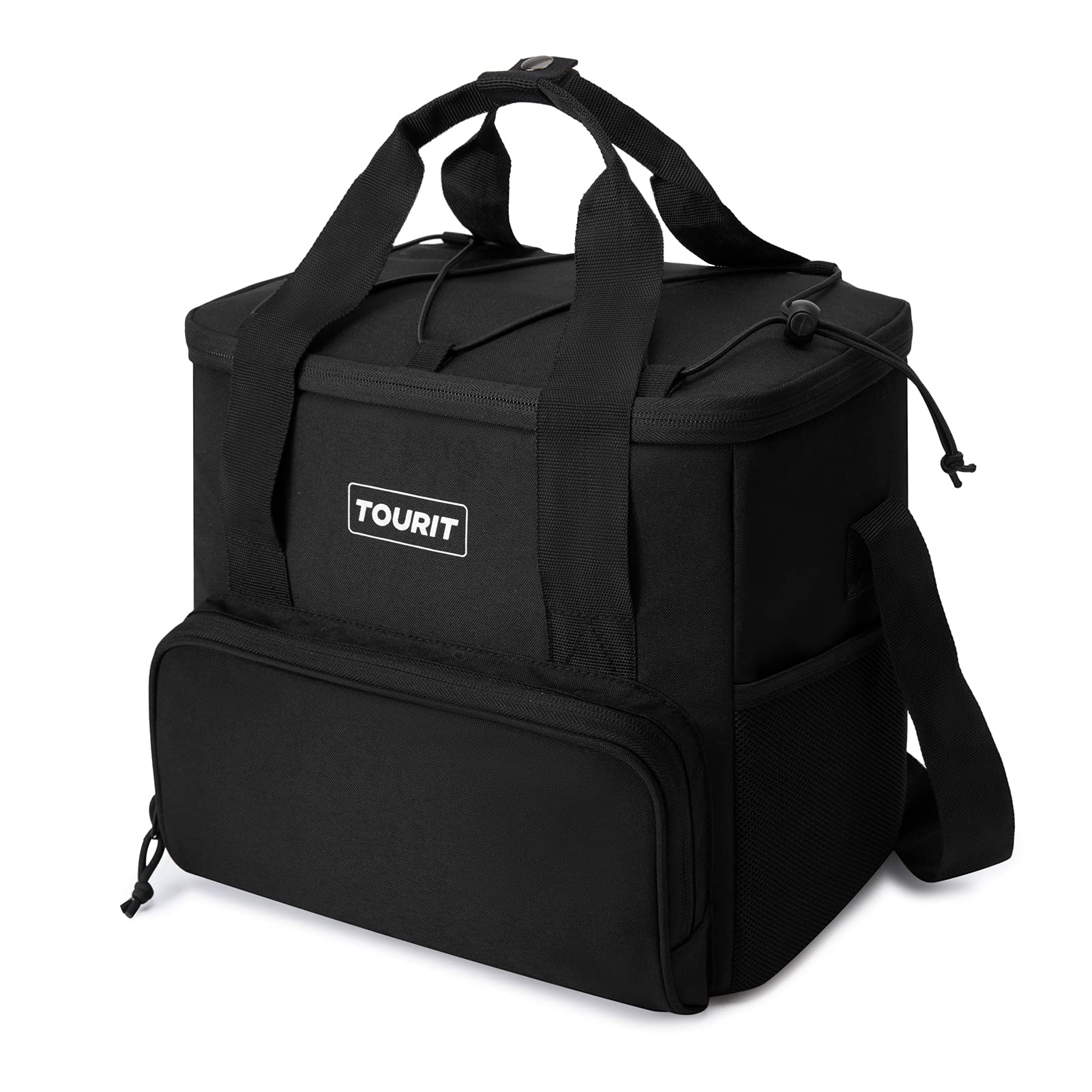 Tourit Cooler Bag 24-Can Insulated Soft Cooler Lunch Coolers Portable Cooler Bag 14.6L For Picnic, Beach, Work, Trip, Daily, Bla