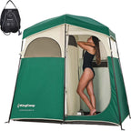 Kingcamp Shower Tent, Portable Privacy Tent Outdoor Camping 1/2 Room Toilet Tents With Shower Bag & Dressing Room For Travel Bea