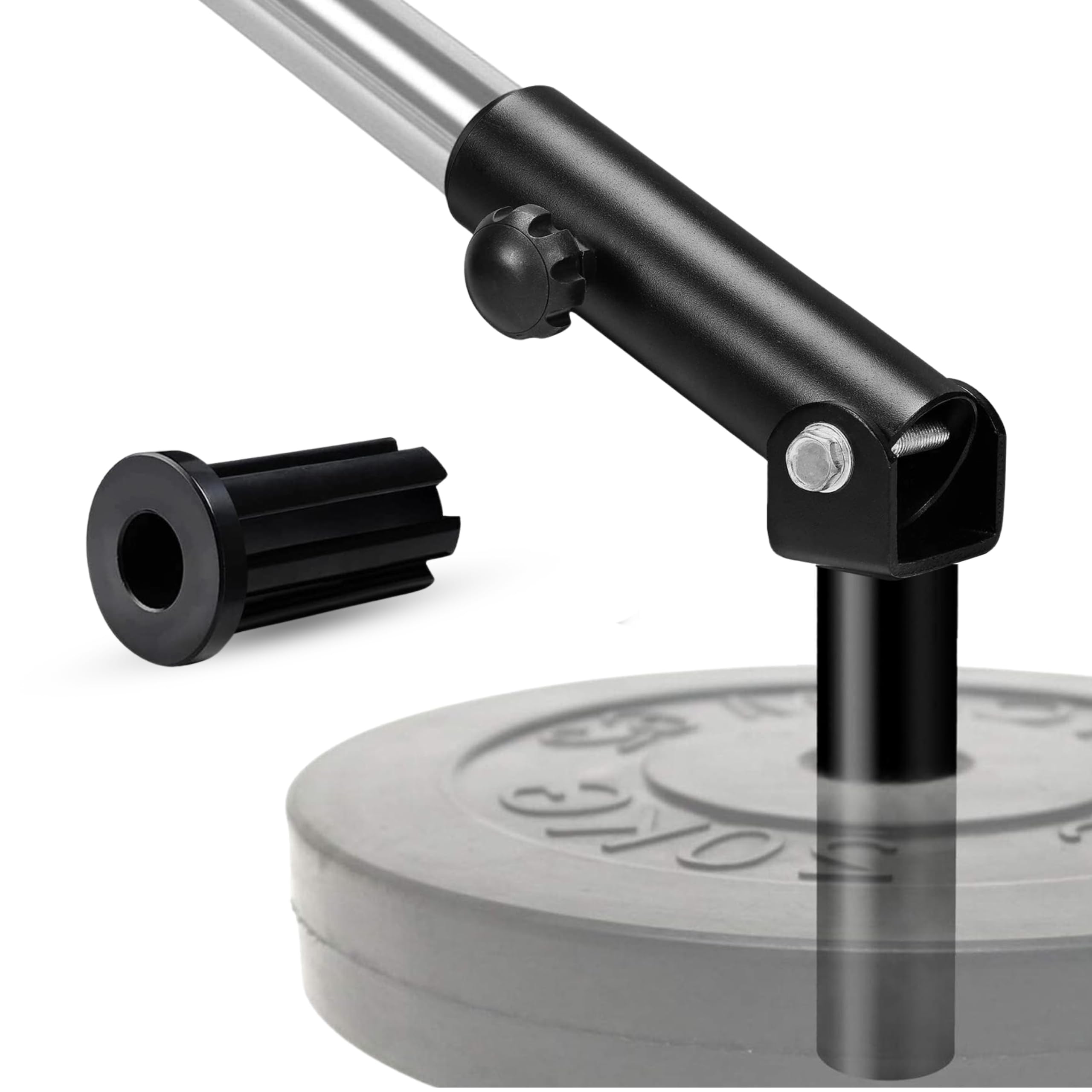 Yes4All T-Bar Row Plate Post Insert Landmine - Fit 2    Olympic Bars - Full 360    Swivel & Easy To Install (Black)