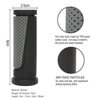 Topcabin 2X Short Mini Handlebar Bicycle Grips Fit Many Standard Bikes 90Mm Length (Black + Grey)