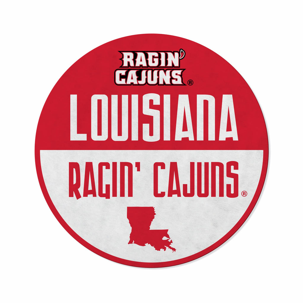 Rico Industries Ncaa Louisiana-Lafayette Ragin Cajuns Classic Shape Cut Pennant - Home And Living Room D  Cor - Soft Felt Ez To