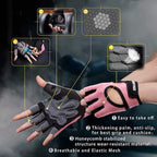Lifect Essential Breathable Workout Gloves, Weight Lifting Gloves With Curved Open Back, For Powerlifting, Gym, Crossfit, Women