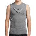 DGXINJUN Youth Football Padded Shirt Chest Rib Protector Football Compression Undershirt Heart Sternum Protection