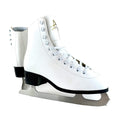 American Athletic Shoe Womens Leather Lined Ice Skates, White, 10