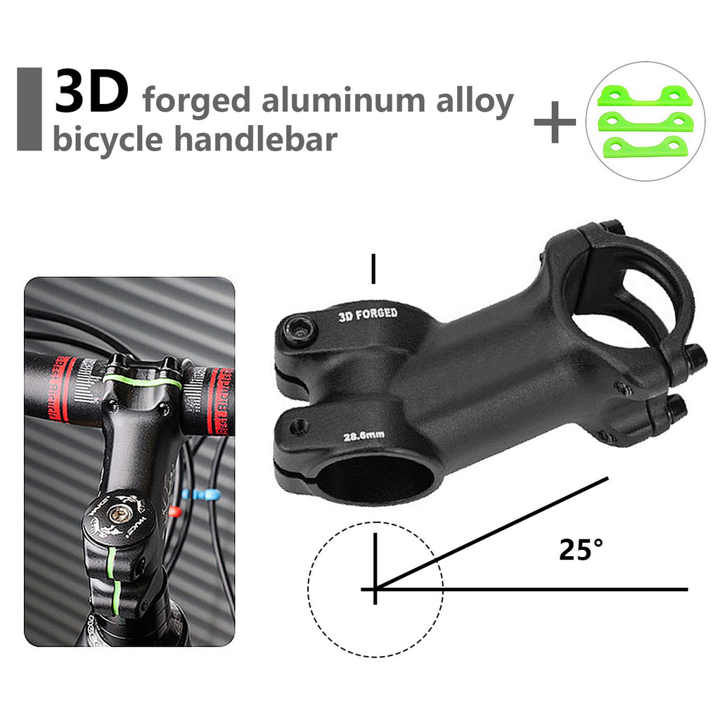 Osagie Bike Stem, Aluminum Alloy Mtb Stem, Mountain Bike Stem For 28.6Mm (1-1/8) Handlebar Of Bicycle, Road Bike, Mtb, Bmx, Cycl